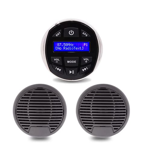 Waterproof Marine Stereo Receiver Boat Audio FM AM DAB+ Radio Bluetooth Player 3inch Boat ...