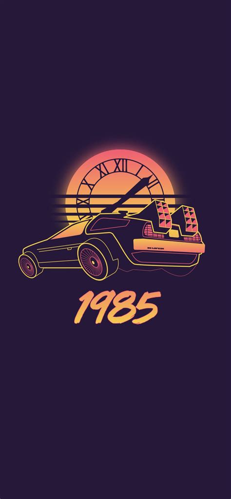 Back to the Future Retro Wave iPhone Wallpaper | Back to the future, Future wallpaper, Cool ...