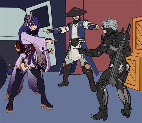 raiden shogun, raiden, and raiden (genshin impact and 5 more) drawn by ...