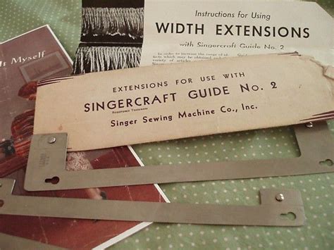 Vintage Singer Attachments & Accessories Identification Chart | Vintage sewing machines ...