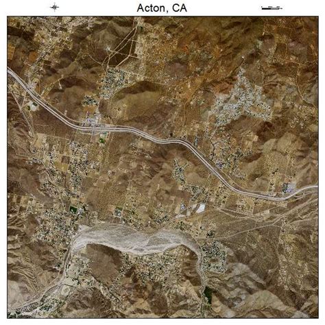 Aerial Photography Map of Acton, CA California