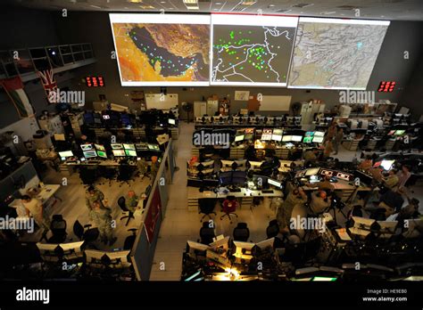 Combined Air Operations Center (CAOC) at Al Udeid Air Base, Qatar Stock ...