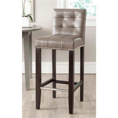 Safavieh Thompson 30 in. Clay Cushioned Bar Stool-MCR4505E - The Home Depot