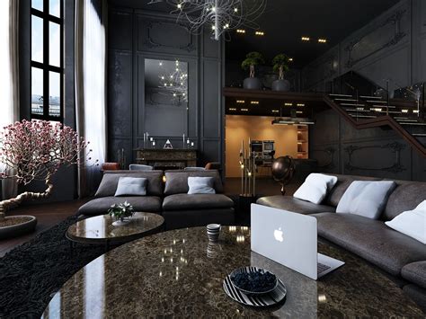 Black Interior on Behance | Modern home interior design, Luxury homes dream houses, Dream home ...