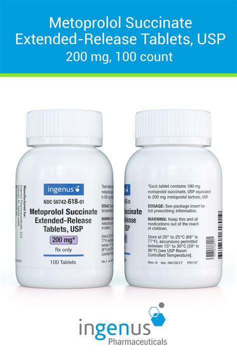 Metoprolol Succinate Extended-Release Tablets, USP - RiconPharma