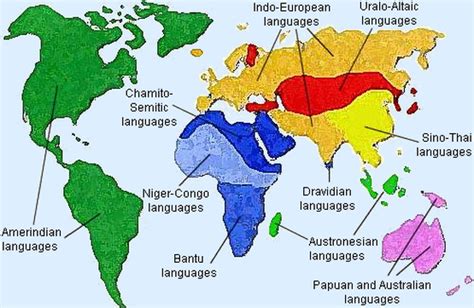 Language families Of The World - AP Human Geography