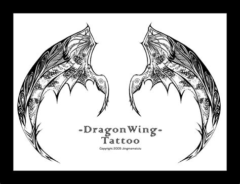 Dragon Wing Tattoo by Jingmamalulu on DeviantArt