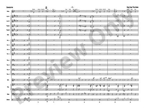 How High the Moon: Vocal Solo with Jazz Ensemble Conductor Score & Parts: Morgan Lewis - Digital ...