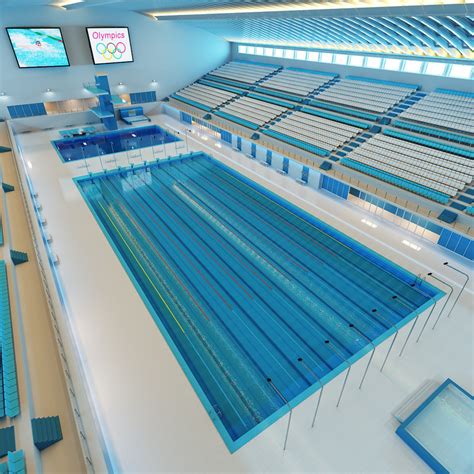 3d olympic sport swimming pool