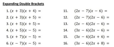 Expanding Double Brackets – Minimally Different