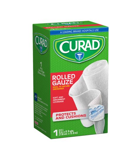 Rolled Gauze, 3" x 2.5 yds, 1 count | Curad Bandages Official Site