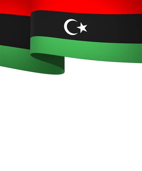 Libya flag element design national independence day banner ribbon png 38244556 PNG