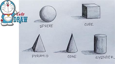 How to Shade basic forms ( 3D shapes ) step by step | How to shade, Geometric shapes drawing ...