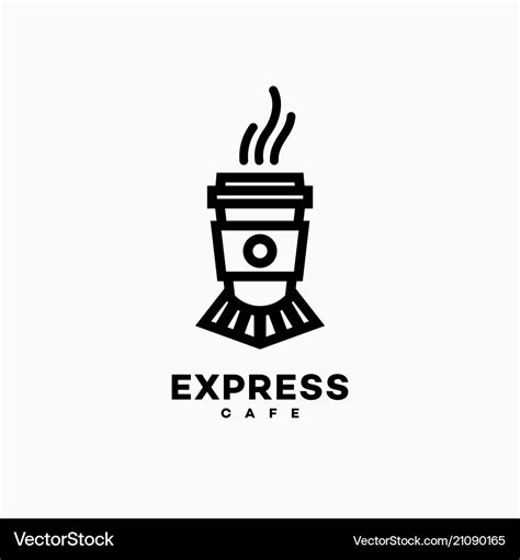 Express cafe logo Royalty Free Vector Image - VectorStock