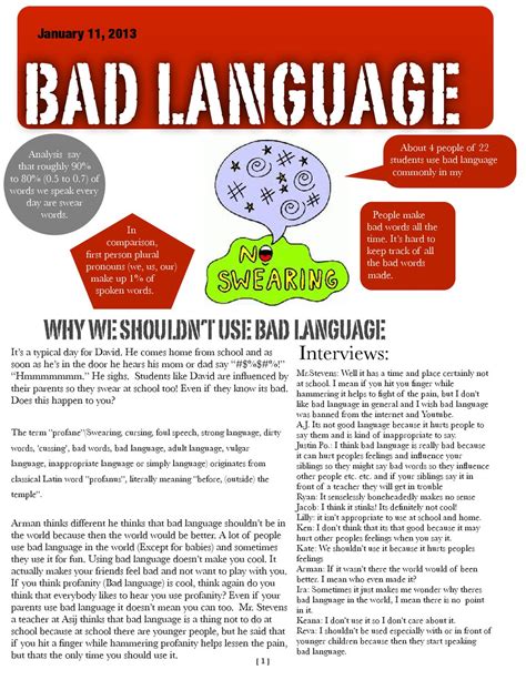 Bad Language by Sebastain Beck - Issuu