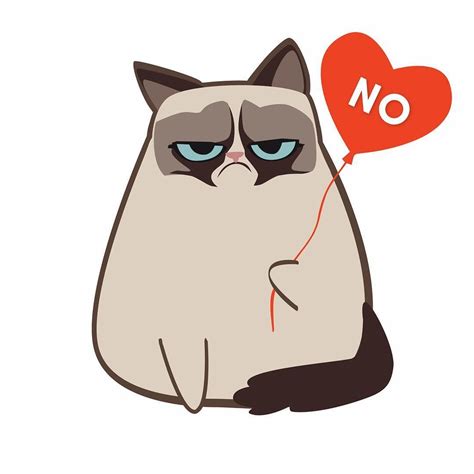 Grumpy Cat on Valentine's Day | Grumpy cat quotes, Historietas del gato, Gato enfadado