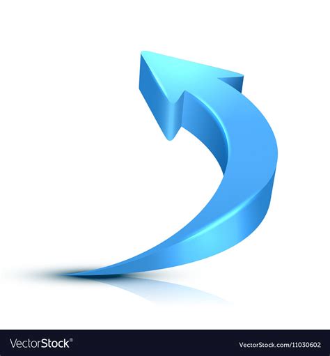 Arrow 3d Royalty Free Vector Image - VectorStock