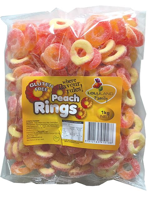 Peach Rings - Gluten Free 1kg