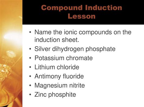 Naming and Formula Writing of Ionic Compounds - ppt download