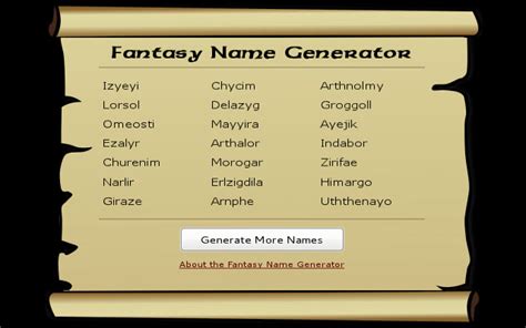 Fantasy Name Generator - Chrome Web Store