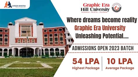 Graphic Era University: Highlights, Rankings, Courses, Fees, Placements, Admission Open 2024 ...