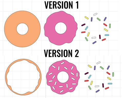 Donut SVG Bundle Chocolate Donut SVG Doughnut SVG Donut - Etsy | Circut ...