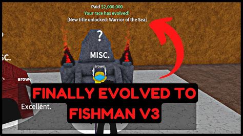 HOW TO EVOLVE TO FISHMAN RACE V3 + SHOWCASE IN BLOX FRUIT ROBLOX - YouTube