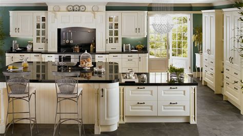 White Wallpaper Kitchen Cabinets