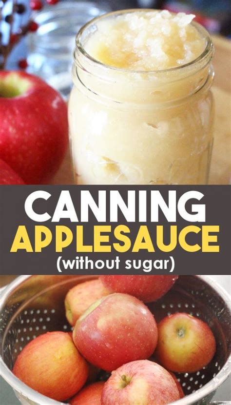 Canning Applesauce - Easy Water Bath Recipe