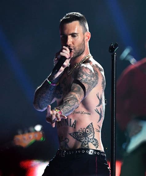 Adam Levine Super Bowl Shirtless During Halftime Show