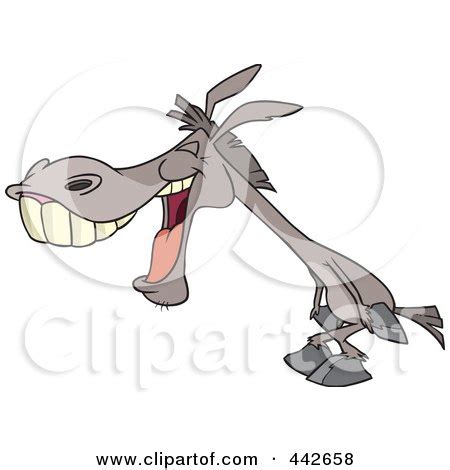 Cartoon Donkey Laughing Posters, Art Prints by toonaday - Interior Wall ...