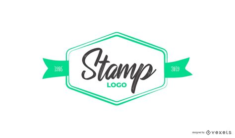 Stamp Custom Logo Design Vector Download