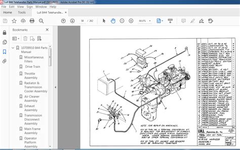 Lull 844 Telehandler Parts Manual - PDF DOWNLOAD - HeyDownloads - Manual Downloads