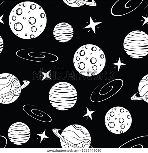 Fun Bold Black White Galaxy Print Stock Vector (Royalty Free) 1269446080 | Shutterstock