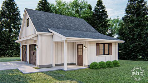 Modern Farmhouse Garage Plan | Adkins