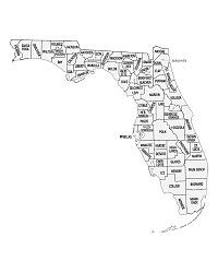 Printable Florida County Map