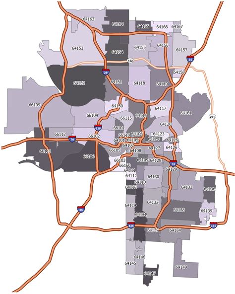 Kansas City Zip Code Map - GIS Geography