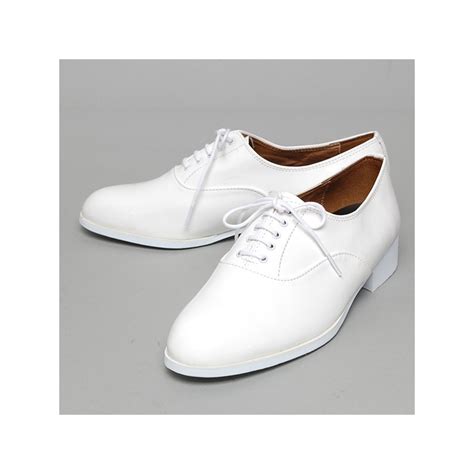 Men's Glossy White Oxford Shoes