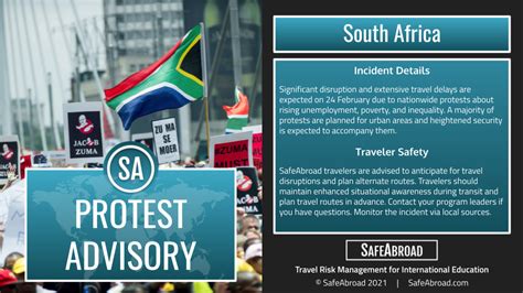 Nationwide Protests Across South Africa Set for February 24 - SafeAbroad