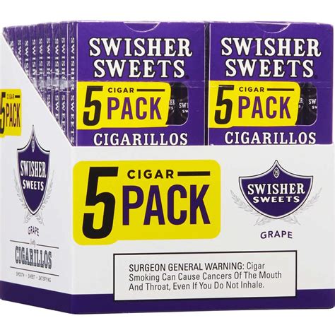 Swisher Sweet Grape Cigarillos 5 Pack 50 CT – S & O Wholesale