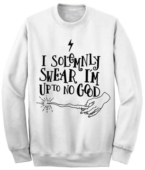 Unisex Crewneck Harry Potter Quotes White Sweatshirts Sweater