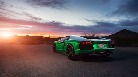 Green Lamborghini Aventador Wallpapers - Top Free Green Lamborghini ...