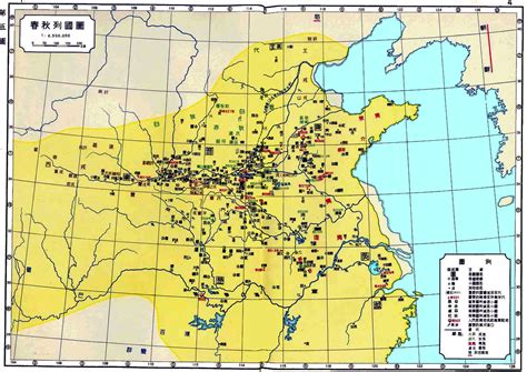 China History Maps - BC 722-481 Spring and Autumn Period