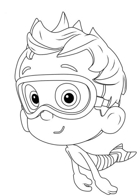 Smiling Nonny Bubble Guppies coloring page - Download, Print or Color ...