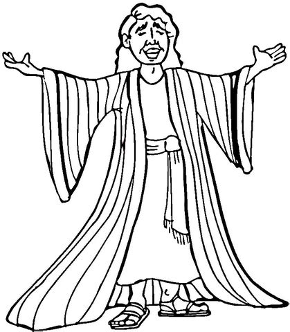 Joseph Many Colored Coat coloring page | SuperColoring.com