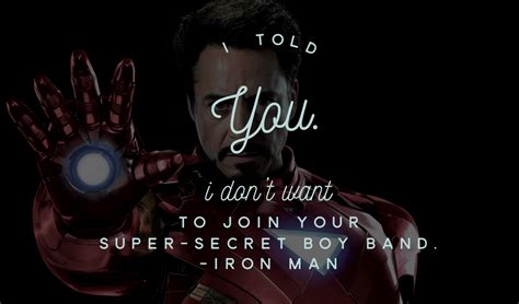 marvel character quote • iron man // tony stark