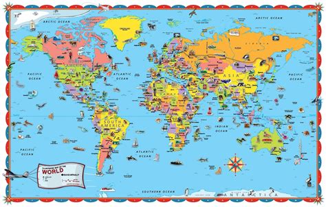 Printable World Maps World Map Download Big Size Fresh World Map Kids ...