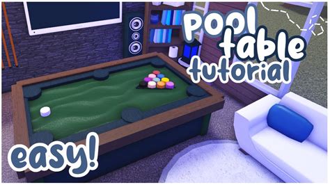 EASY Bloxburg Pool Table Tutorial! | 5k 🎱 - YouTube