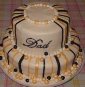 70th Birthday Cake (Topper made with gumpaste missing in picture) - Cake Decorating Community ...