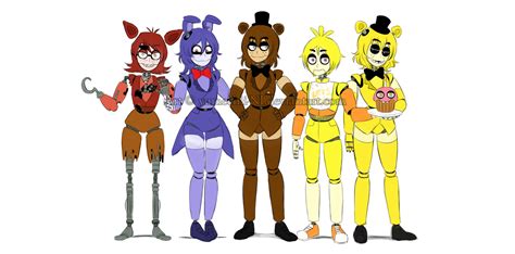 [Fnaf1] Genderbender by YumeChii-NI on DeviantArt